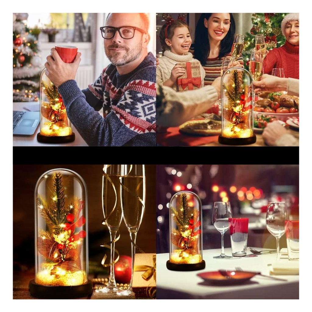 Árbol de Navidad LED Cúpula de Cristal