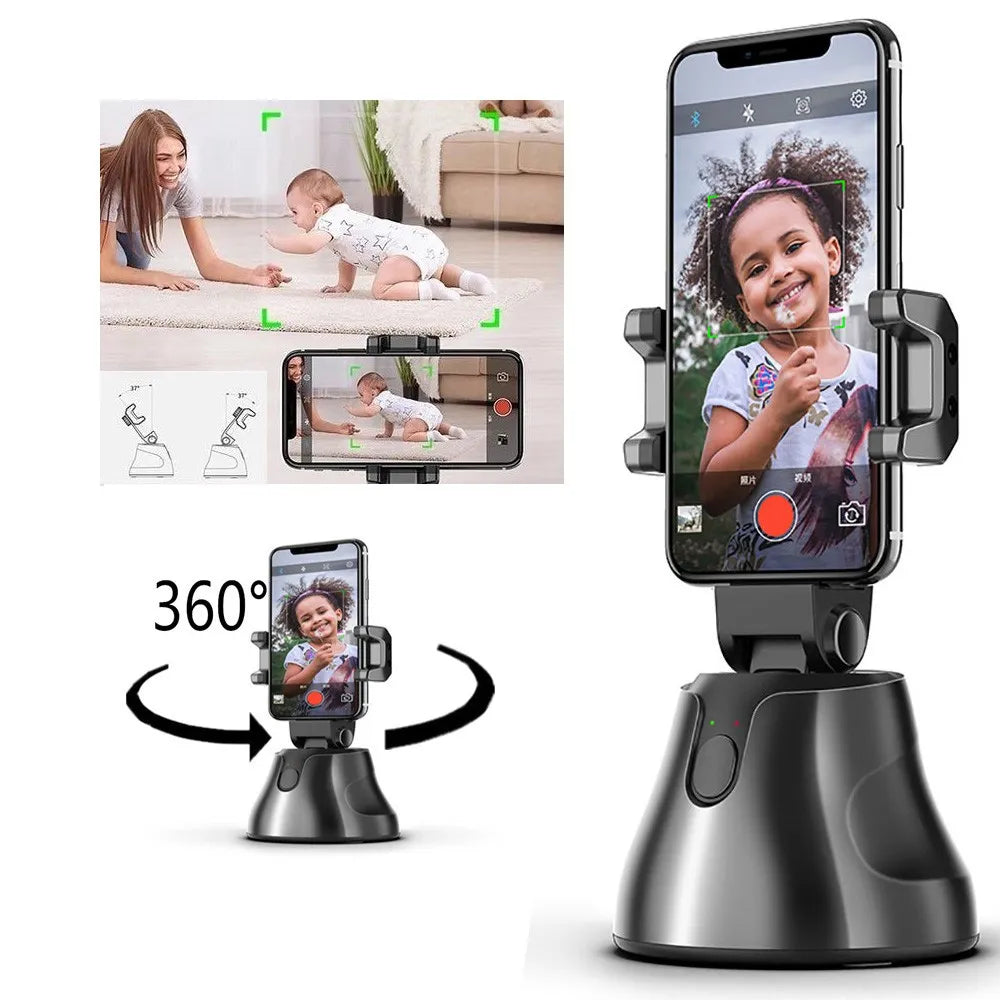 Soporte Celular con Seguimiento Inteligente y Rotación 360°