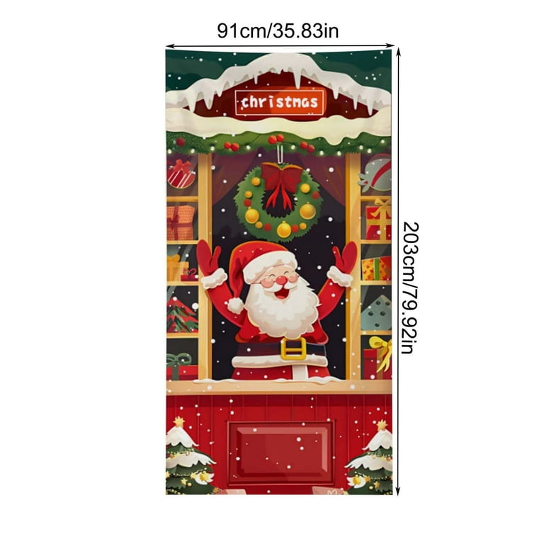 Cubierta De Puerta De Navidad Decoración