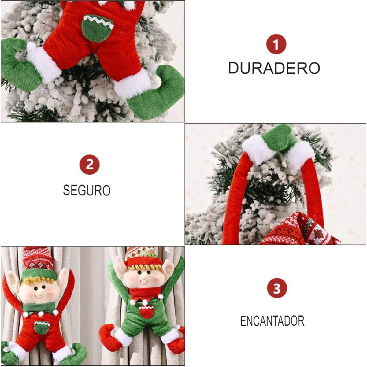 Elfos Decorativos Navideños Colgantes