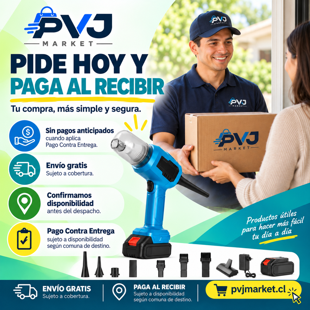 Aspiradora y Sopladora Inalámbrica Multifunción 7 en 1