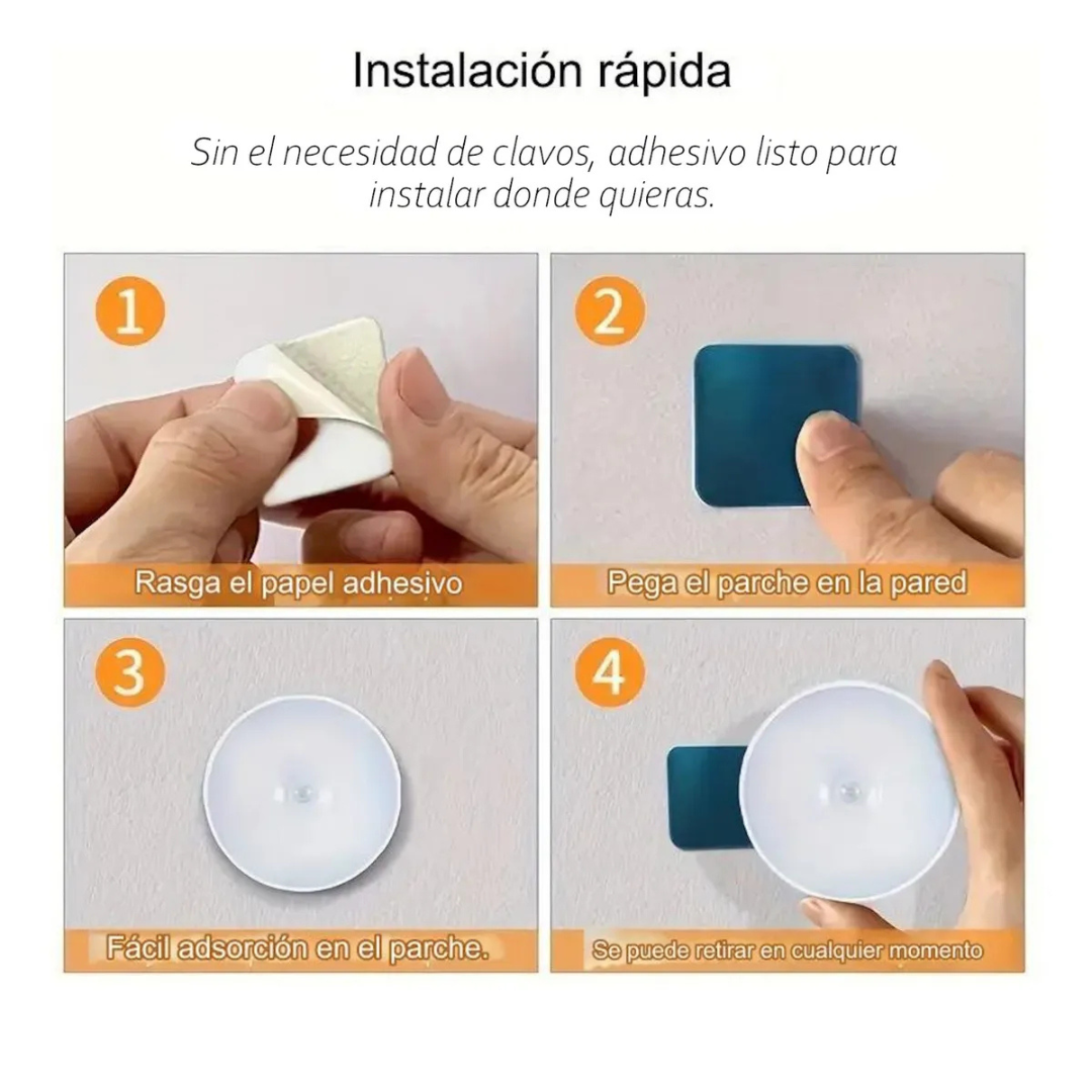 Lámpara LED recargable con sensor de movimiento