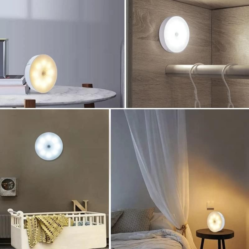 Lámpara LED recargable con sensor de movimiento