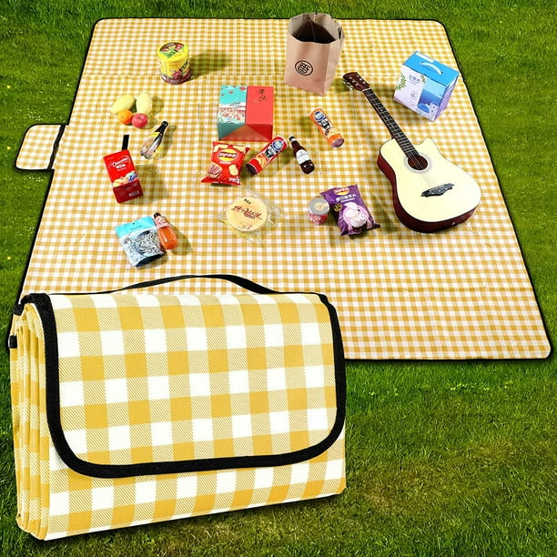 Manta de Picnic XL Impermeable 200x200 cm – Plegable y Resistente para Exteriores