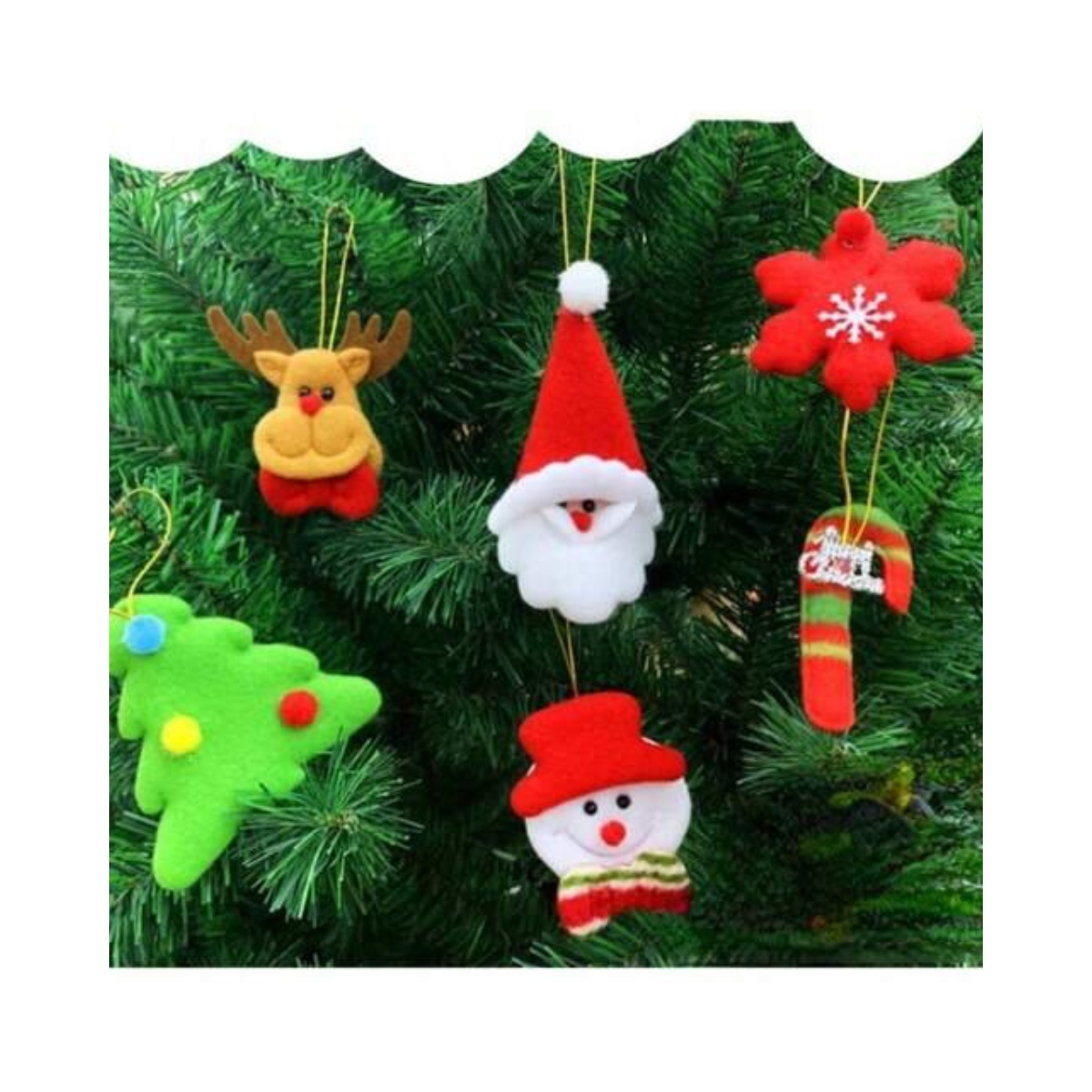 Set de 6 adornos navideños para tu hogar