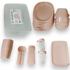 Set de Picnic 34 Piezas para 6 Personas – Portátil y Reutilizable