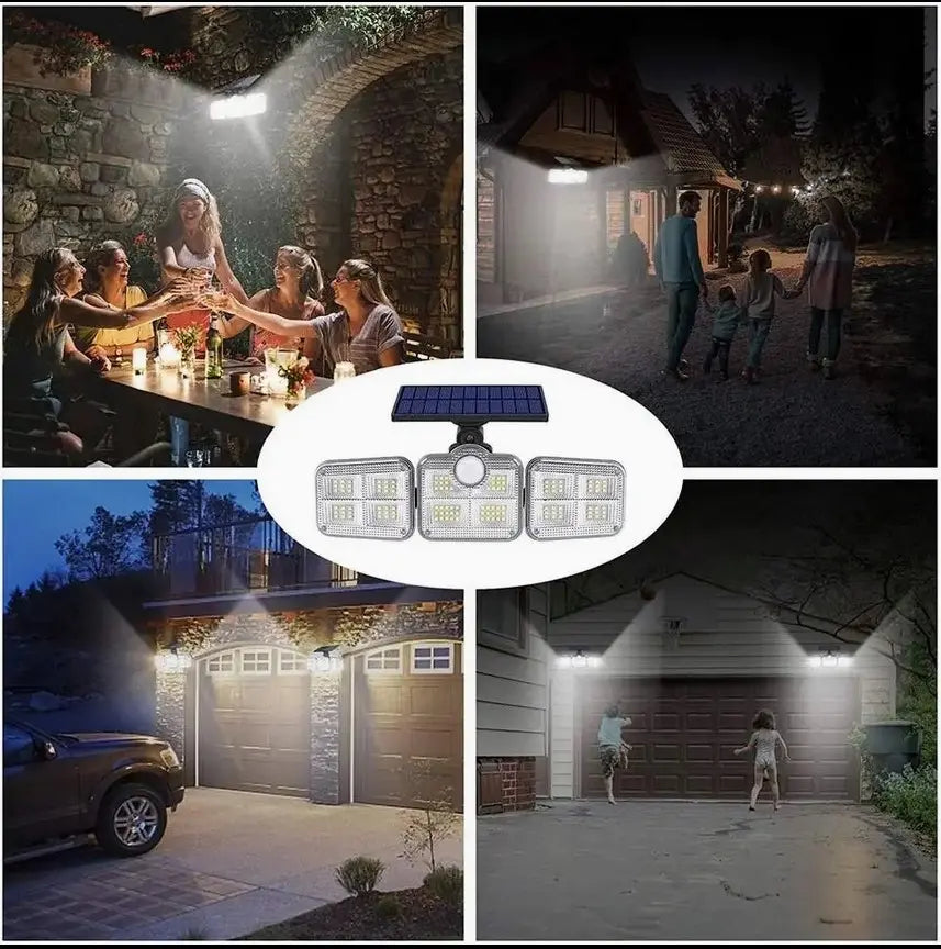 Foco Solar con Sensor de Movimiento 120° LED – Luz Automática Exterior