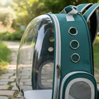 Mochila transportadora transparente para mascota